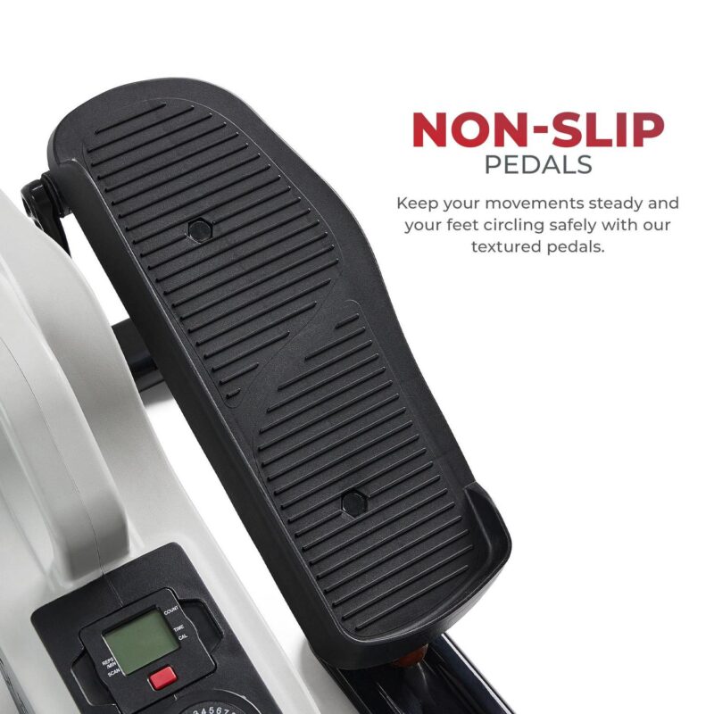 Sunny Health and Fitness Magnetic Under Desk Elliptical Peddler Exerciser w Free SunnyFitA App Membership - SF-E3872 - Image 10