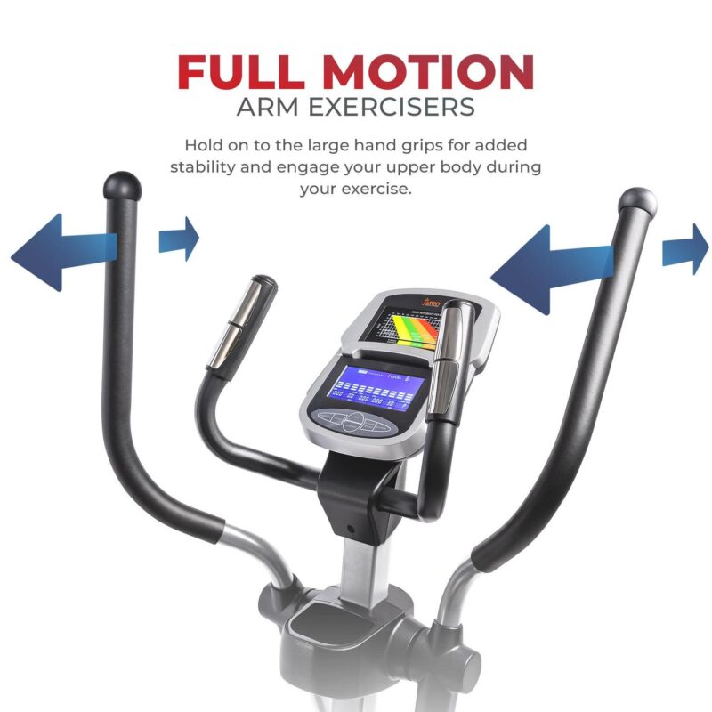 Sunny Health and Fitness Magnetic Elliptical Trainer Elliptical Machine w/ Device Holder, Programmable Monitor and Heart Rate Monitoring, High Weight Capacity - SF-E3912 - Image 5