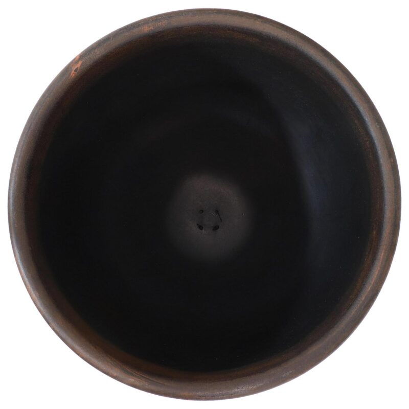Sunnydaze Elizabeth 15  x 15  x 11.5  Round Rust Polyresin Outdoor Planter Pot 2-Count - Image 7