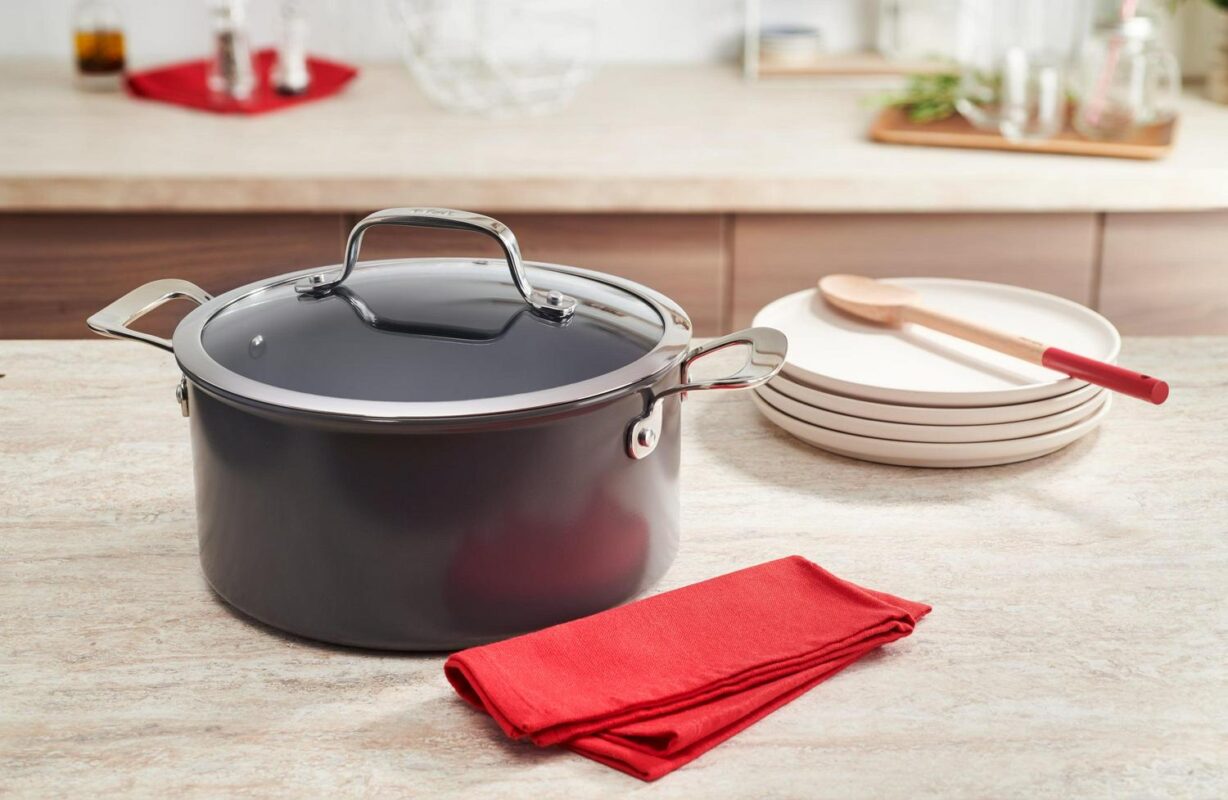 T-fal Ceramic Excellence Nonstick, Cookware Set, 10 Piece, Pots and Pans, Grey - Image 14