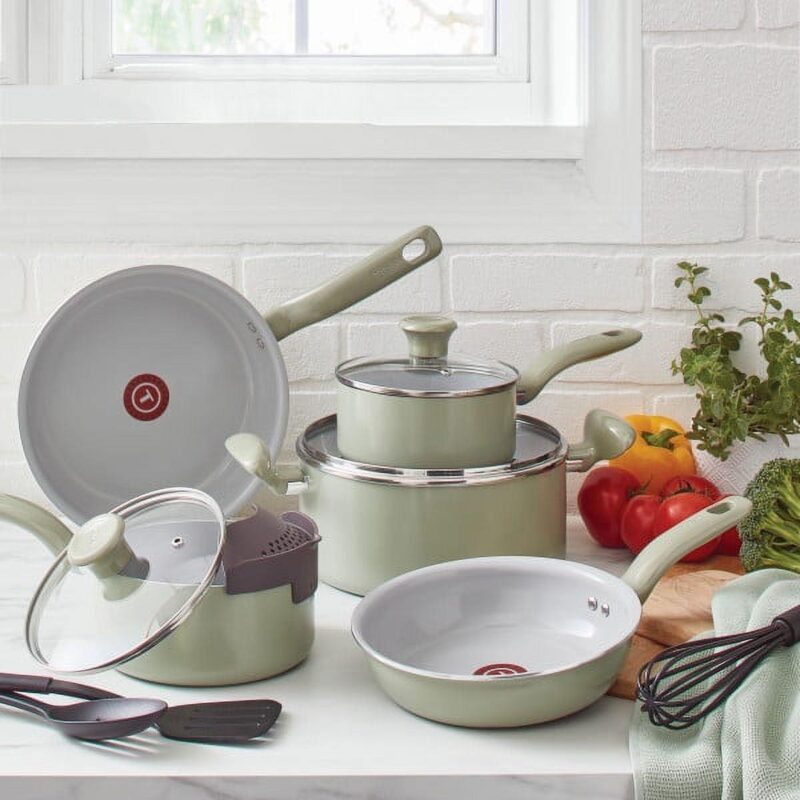 T-fal Fresh Simply Cook Recycled Aluminum Ceramic 12-Piece Set - Image 5