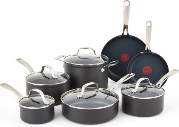 T-fal Platinum Hard Anodized Non-stick, Unlimited Collection, 12 Piece Cookware Set