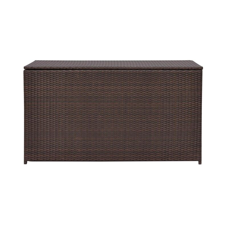 Teamson Home 154-Gallon Outdoor Storage Chest with Handles, Brown - Image 7