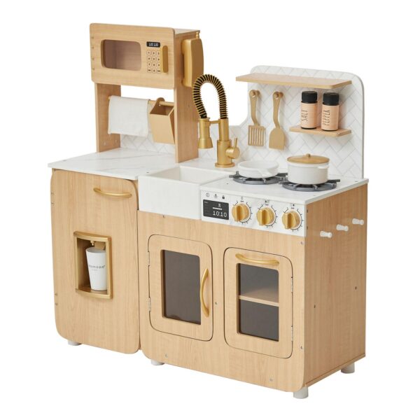 Teamson Kids 14-Piece Cyprus Wood Play Kitchen Playset