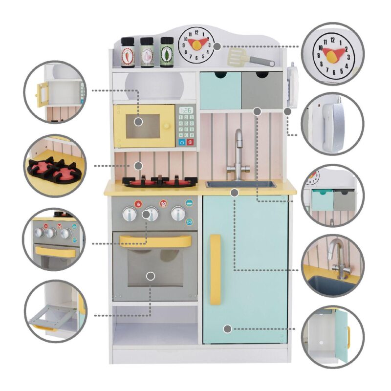 Teamson Kids Little Chef Florence Classic Play Kitchen Set - Image 2