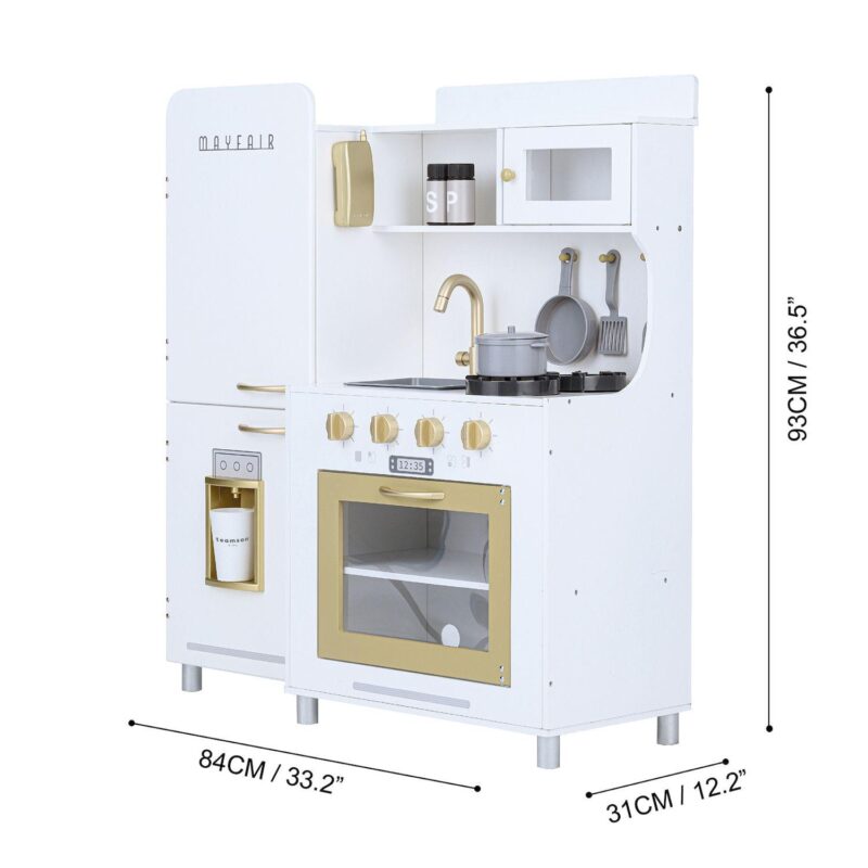 Teamson Kids Little Chef Mayfair Retro Play Kitchen - White - Image 3