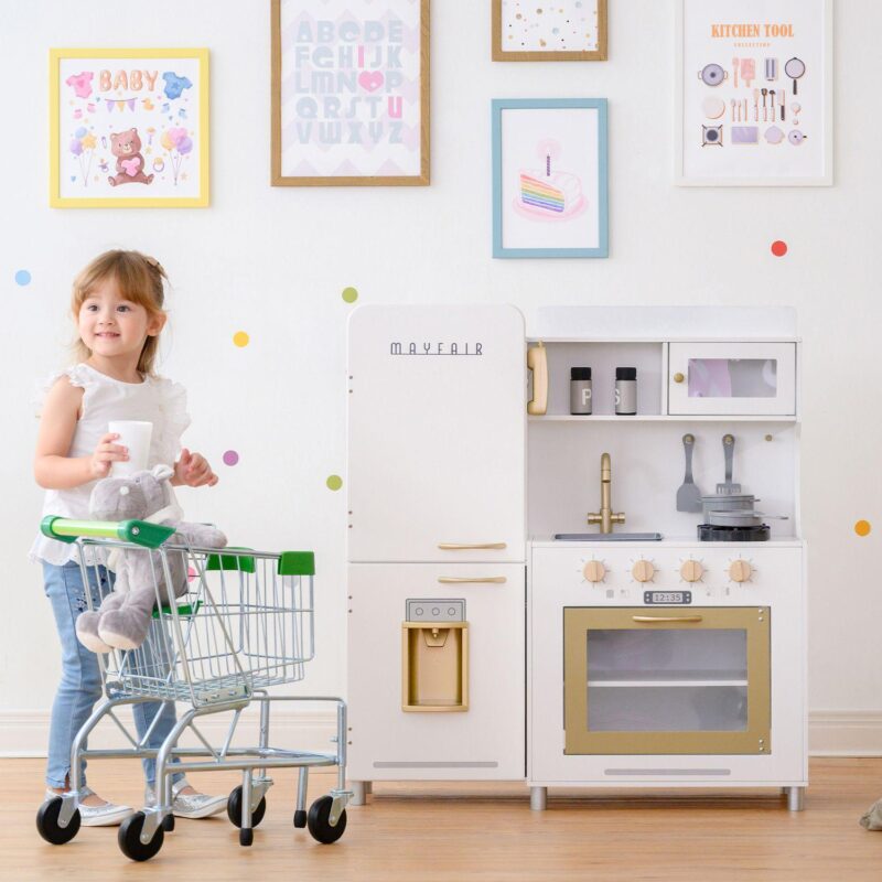Teamson Kids Little Chef Mayfair Retro Play Kitchen - White - Image 4