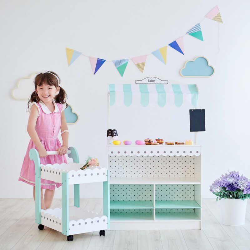 Teamson Kids My Dream Bakery Shop Dessert Stand - Image 5