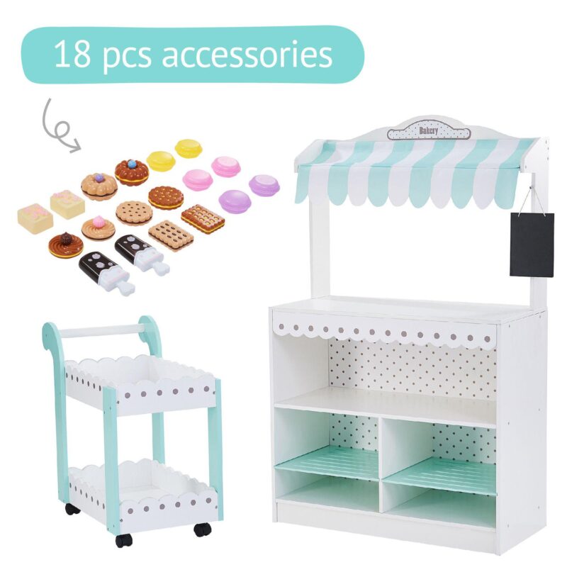 Teamson Kids My Dream Bakery Shop Dessert Stand - Image 2