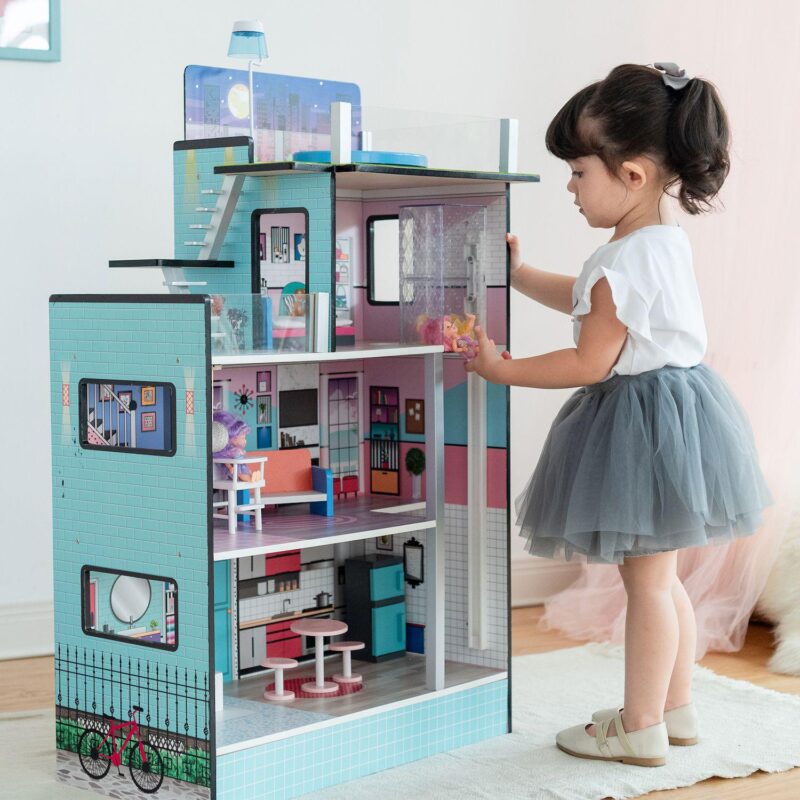 Teamson Kids Olivia's Little World Dreamland Barcelona Doll House - Image 4