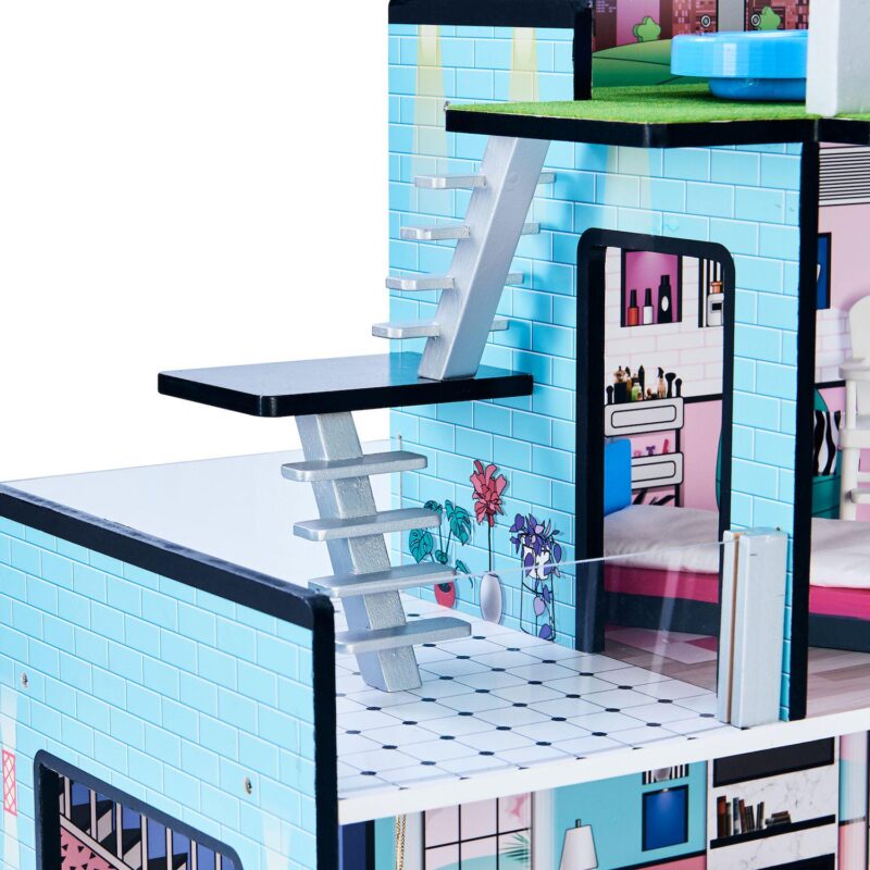 Teamson Kids Olivia's Little World Dreamland Barcelona Doll House - Image 3