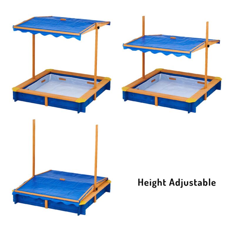 Teamson Kids Outdoor Summer Sand Box - Image 4