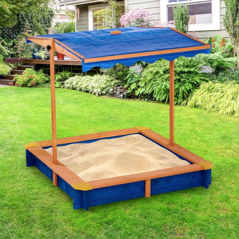 Teamson Kids Outdoor Summer Sand Box - Image 6