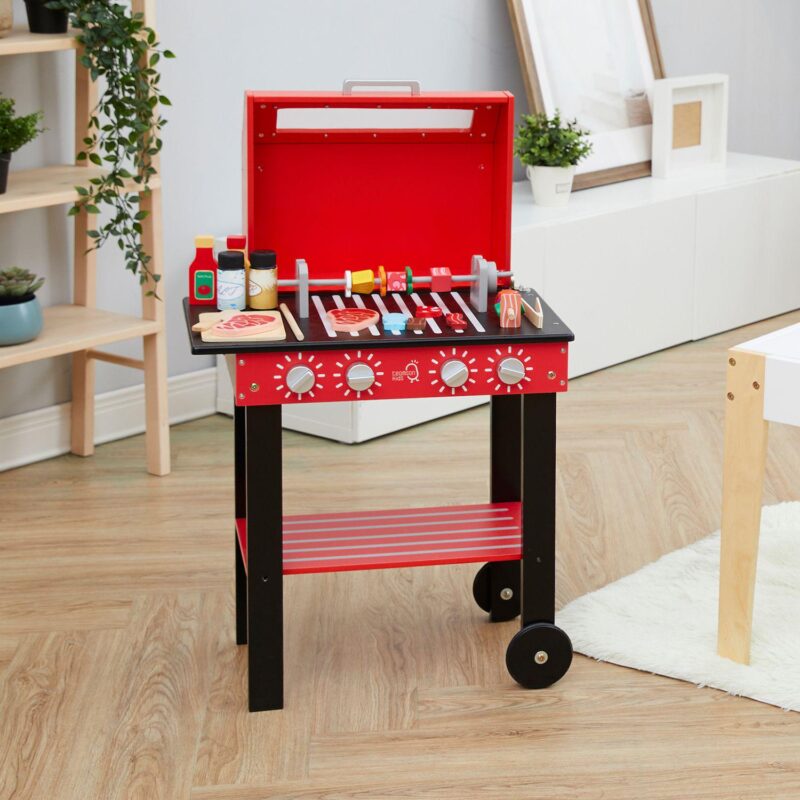 Teamson Kids Wooden BBQ Grill Play Set - Image 8