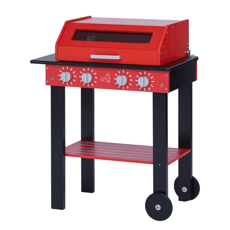 Teamson Kids Wooden BBQ Grill Play Set - Image 5