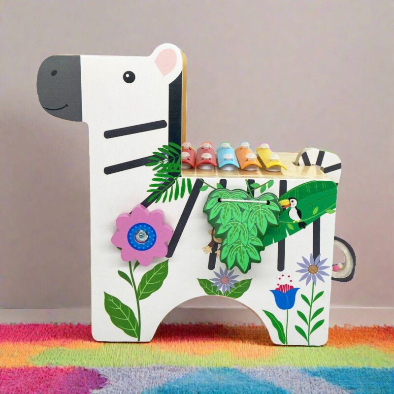 Teamson Kids Zebra Activity Play Center - Image 3