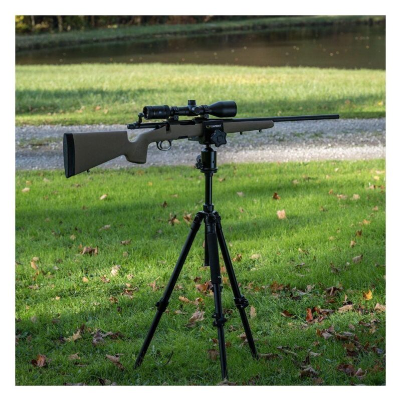 TenPoint Axis Tripod with Extendable Lightweight Body and Built-In Compass (Black) - Image 6