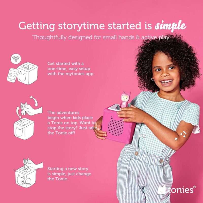Tonies Pink Starter Set with Playtime Songs - Image 3