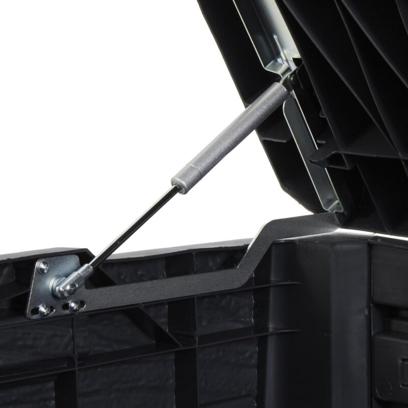 Toomax Florida Deck Patio Storage Box Bin Bench Waterproof, 145Gal (Anthracite) - Image 2