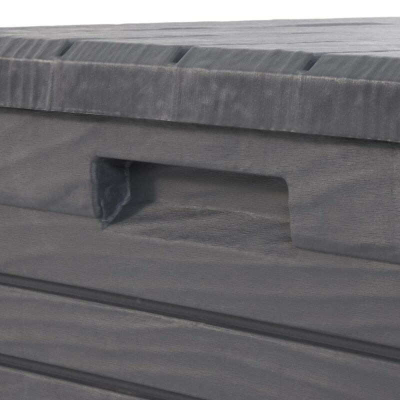 Toomax Florida Deck Patio Storage Box Bin Bench Waterproof, 145Gal (Anthracite) - Image 6