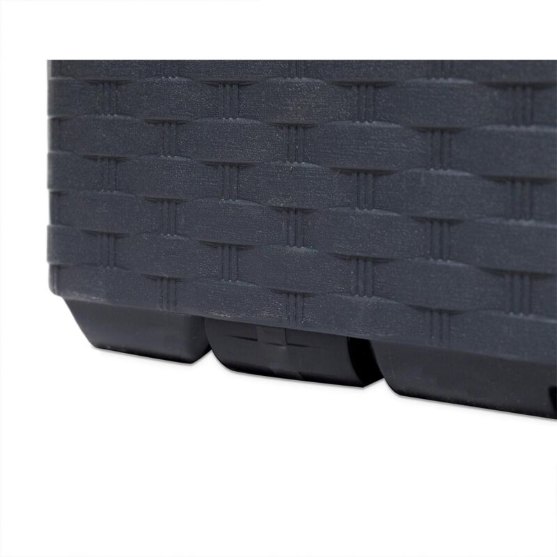 Toomax Portofino Large 90 Gallon Plastic Outdoor Storage Deck Box, Gray - Image 8
