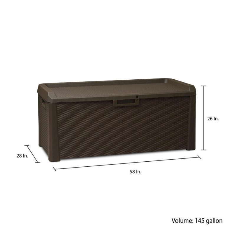 Toomax Santorini 148-gallon 58 in. Patio Deck Box - Image 3
