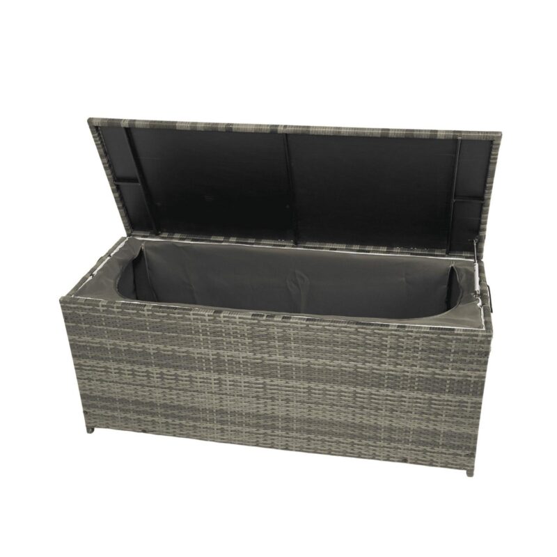 Topcobe Outdoor Storage Box, 113 Gallon Wicker Patio Deck Boxes with Lid, Outdoor Toy Storage for Kids, Gray - Image 17