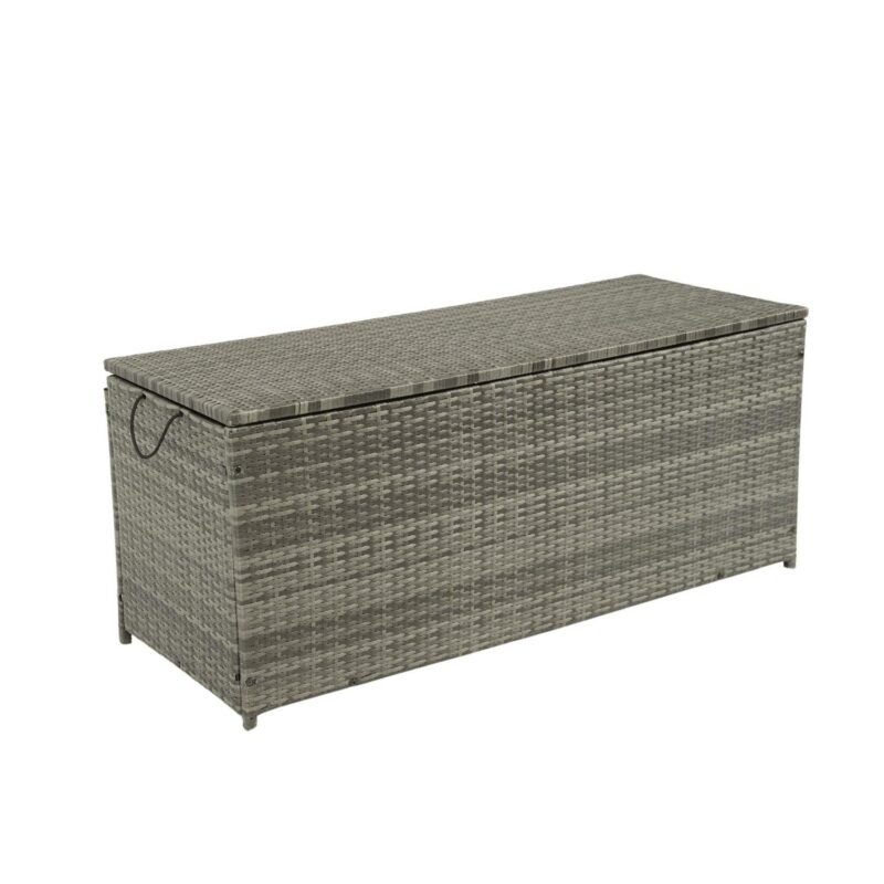 Topcobe Outdoor Storage Box, 113 Gallon Wicker Patio Deck Boxes with Lid, Outdoor Toy Storage for Kids, Gray - Image 18