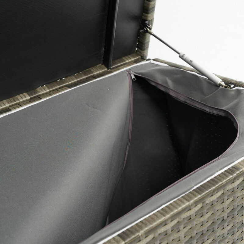 Topcobe Outdoor Storage Box, 113 Gallon Wicker Patio Deck Boxes with Lid, Outdoor Toy Storage for Kids, Gray - Image 13