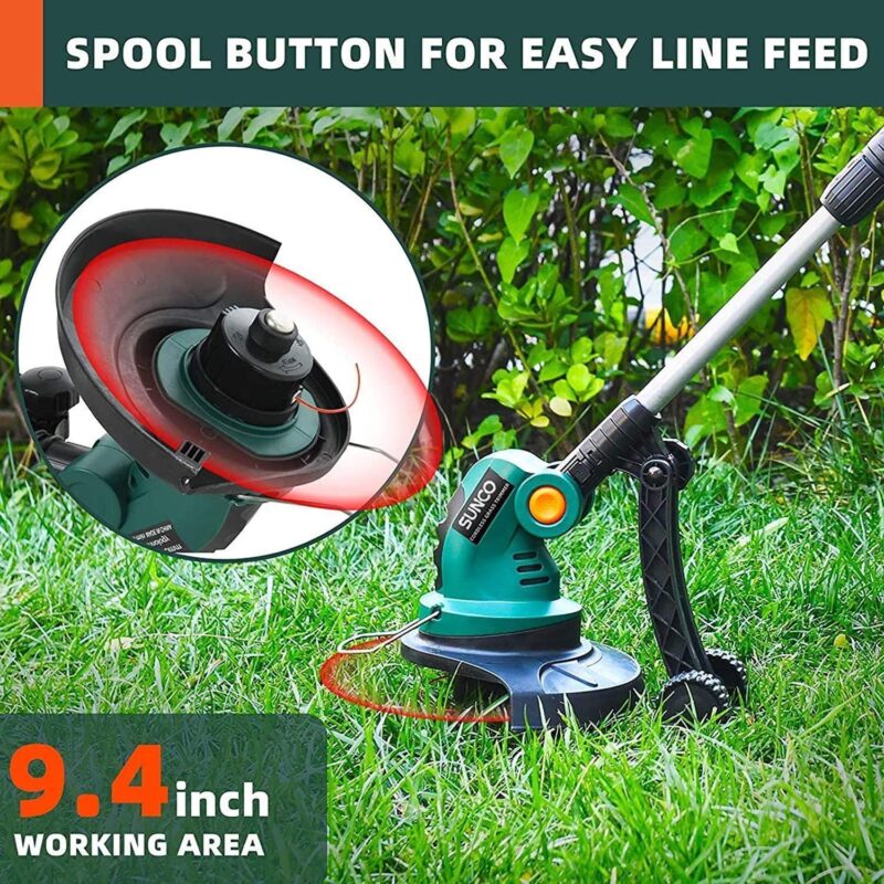 UBesGoo Cordless String Trimmers, 2 in 1 Cordless Trimmer Edger, Battery and Charger Included, 12 Inch - Image 10