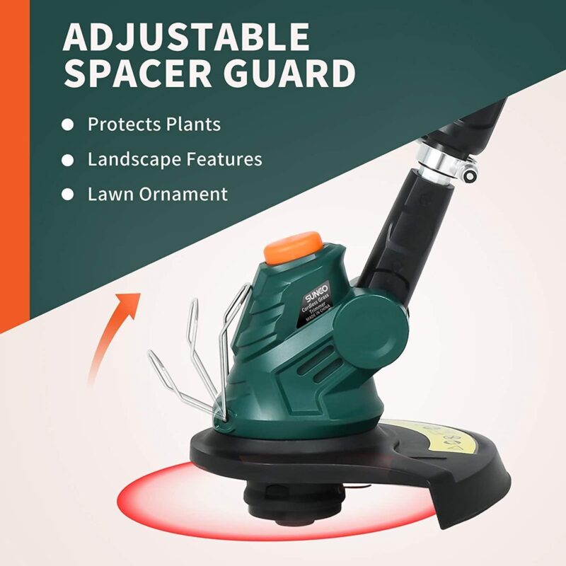 UBesGoo Cordless String Trimmers, 2 in 1 Cordless Trimmer Edger, Battery and Charger Included, 12 Inch - Image 9