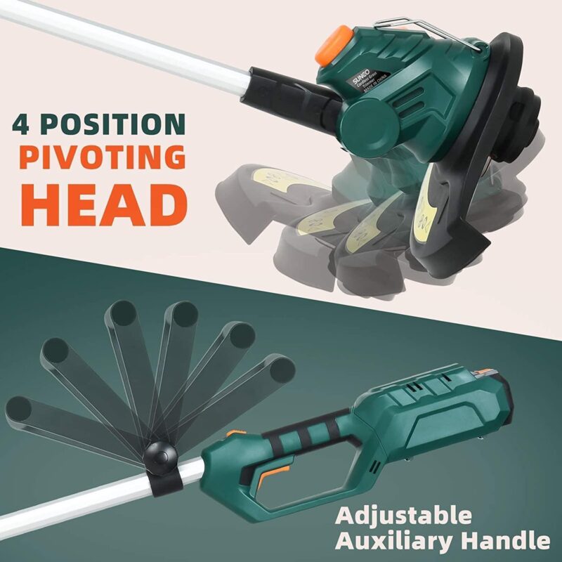 UBesGoo Cordless String Trimmers, 2 in 1 Cordless Trimmer Edger, Battery and Charger Included, 12 Inch - Image 6