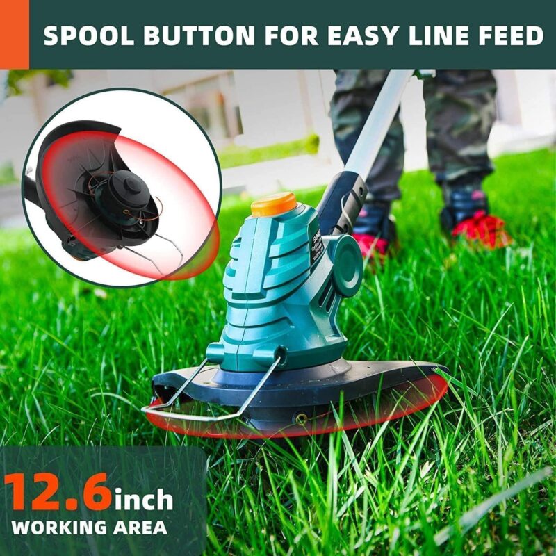 UBesGoo Cordless String Trimmers, 2 in 1 Cordless Trimmer Edger, Battery and Charger Included, 12 Inch - Image 11