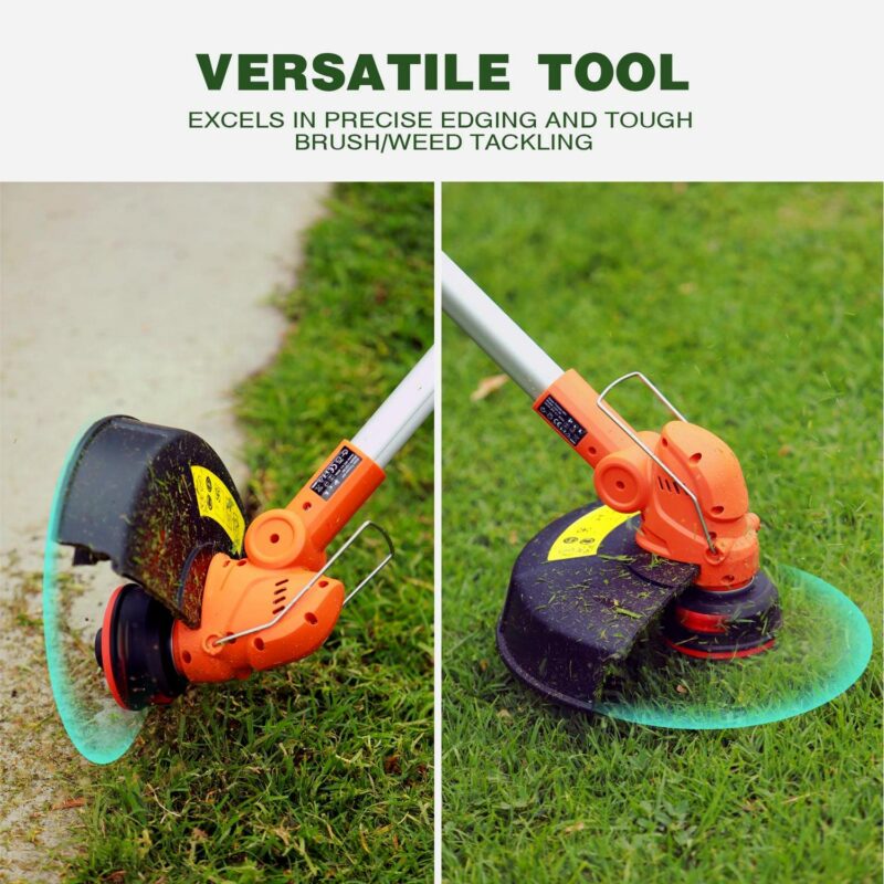 UKOKE ST2308 40V Professional Cordless Grass String Trimmer | Includes 2.0Ah Battery and Charger | 13-Inch Dual Line Feed | Brushless Motor | Ideal for Precision Lawn Trimming and Brush Cutting - Image 4