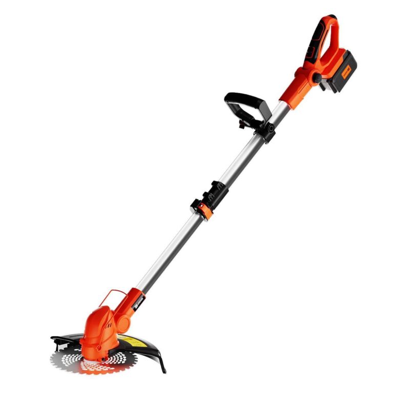 UKOKE ST2308-B 40V Cordless Grass Trimmer/Brush Cutter,Interchangeable Blade, with 2.0Ah Lithium-Ion Battery and Charger | Brushless Motor | 6500 RPM No-Load Speed | Lawn Trimming and Brush Cutting