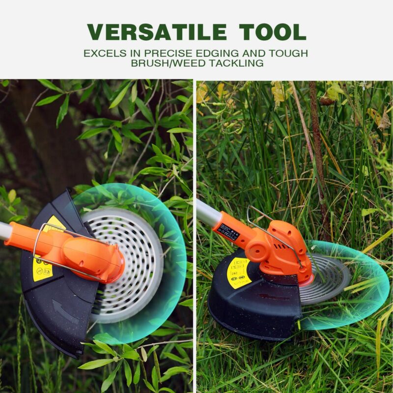 UKOKE ST2308-B 40V Cordless Grass Trimmer/Brush Cutter,Interchangeable Blade, with 2.0Ah Lithium-Ion Battery and Charger | Brushless Motor | 6500 RPM No-Load Speed | Lawn Trimming and Brush Cutting - Image 3