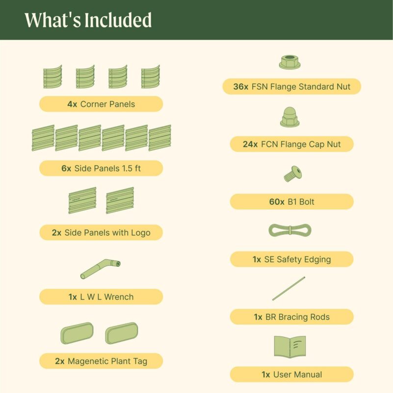 Vego Garden 17  Tall 9 in 1 Novel Metal Raised Garden Bed Kits 8ft x 2ft Modular Planter for Vegetables Flowers Box Pearl White - Image 4