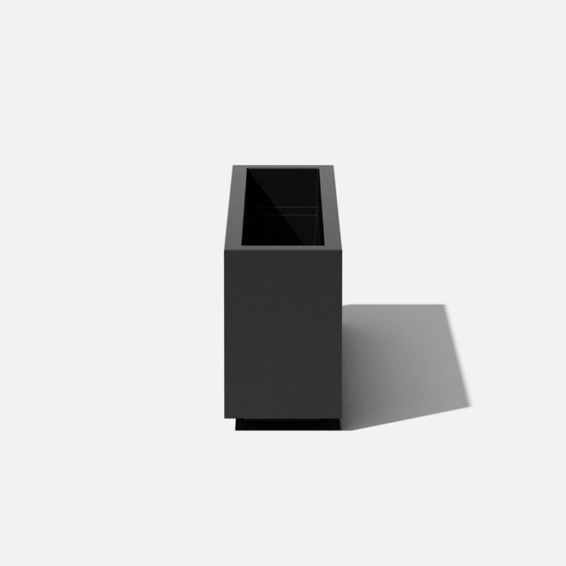 Veradek Block Series Long Box Medium 32  Plastic Planter - Black - Image 10