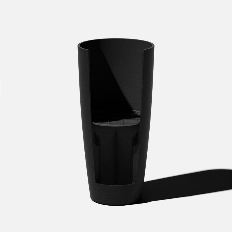 Veradek Mason Series Selena 28  Plastic-Stone Planter 2-Pack Black - Image 12