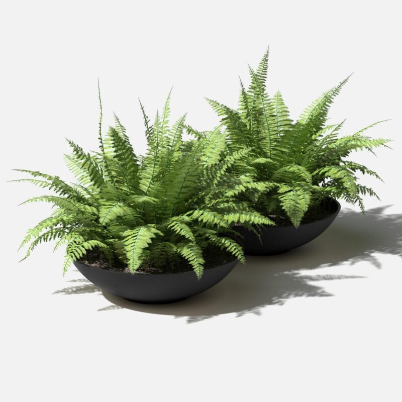 Veradek Mason Series Lane Bowl 24  Plastic-Stone Planter 2-Pack Black - Image 9