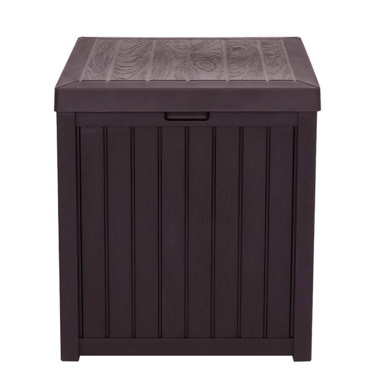Veryke Outdoor Large Deck Storage Container Box for Patio Backyard 51 Gallon (Brown) - Image 3