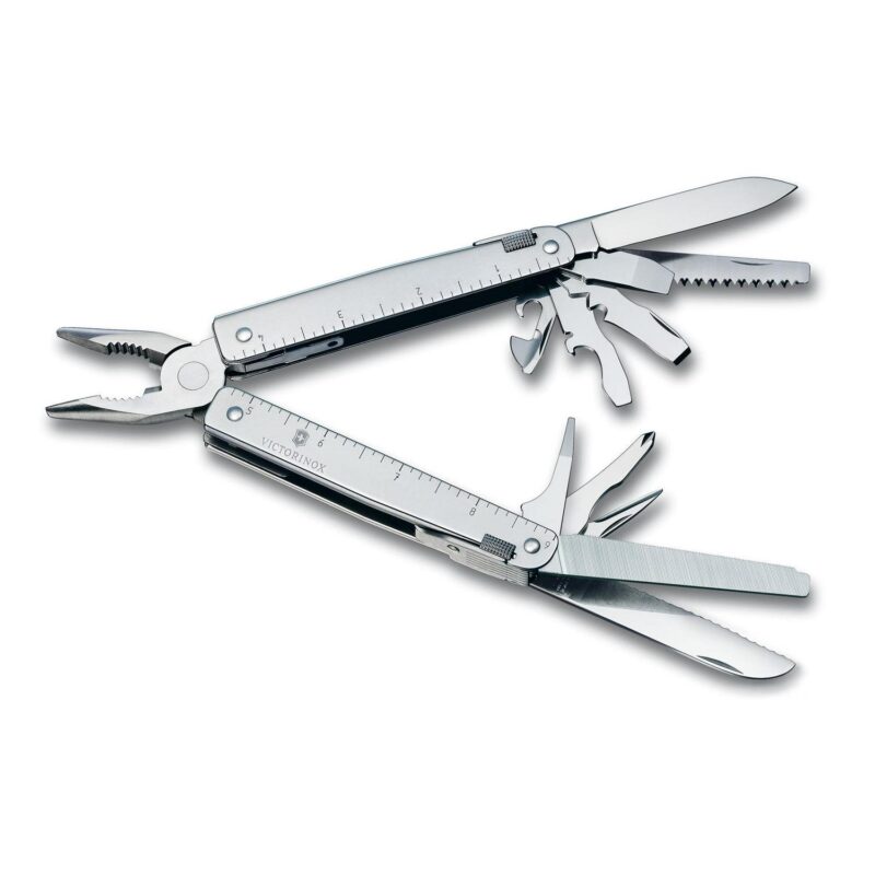 Victorinox Swiss Tool 26 Function Silver Multi-Tool with Nylon Pouch - Image 2