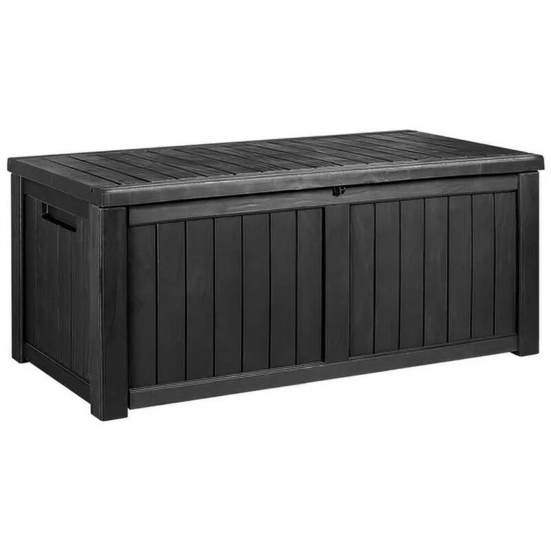 Vineego 120 Gallons Water Resistant Lockable Resin Deck Box
