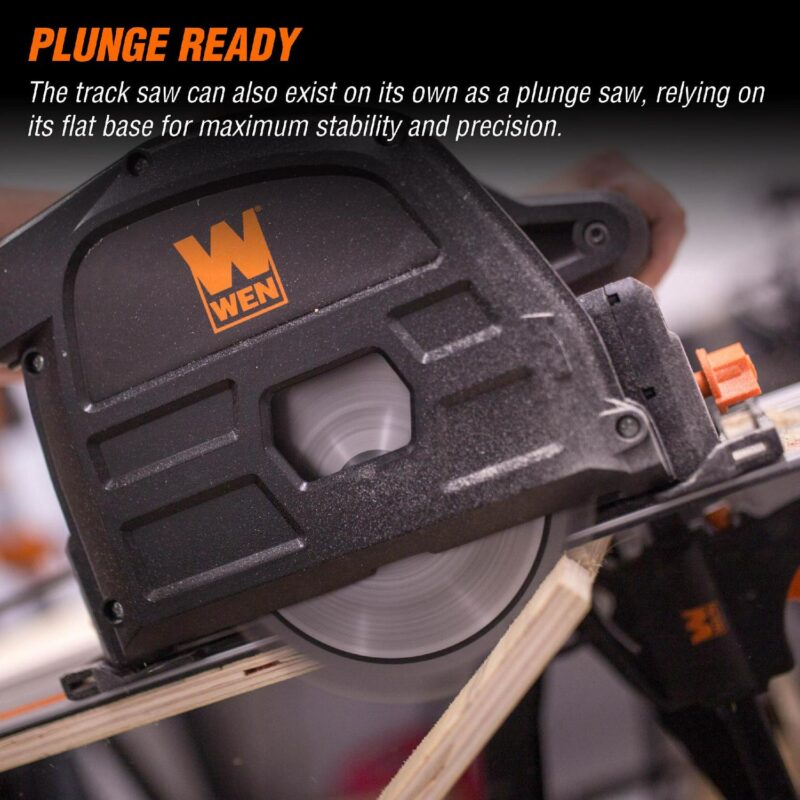 WEN 10-Amp 6.5-Inch Plunge Cut Sidewinder Circular Track Saw, CT1065 - Image 3