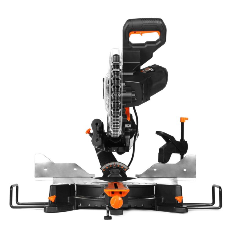WEN 15-Amp 10-Inch Dual Bevel Sliding Compound Miter Saw with LED Cutline - Image 8