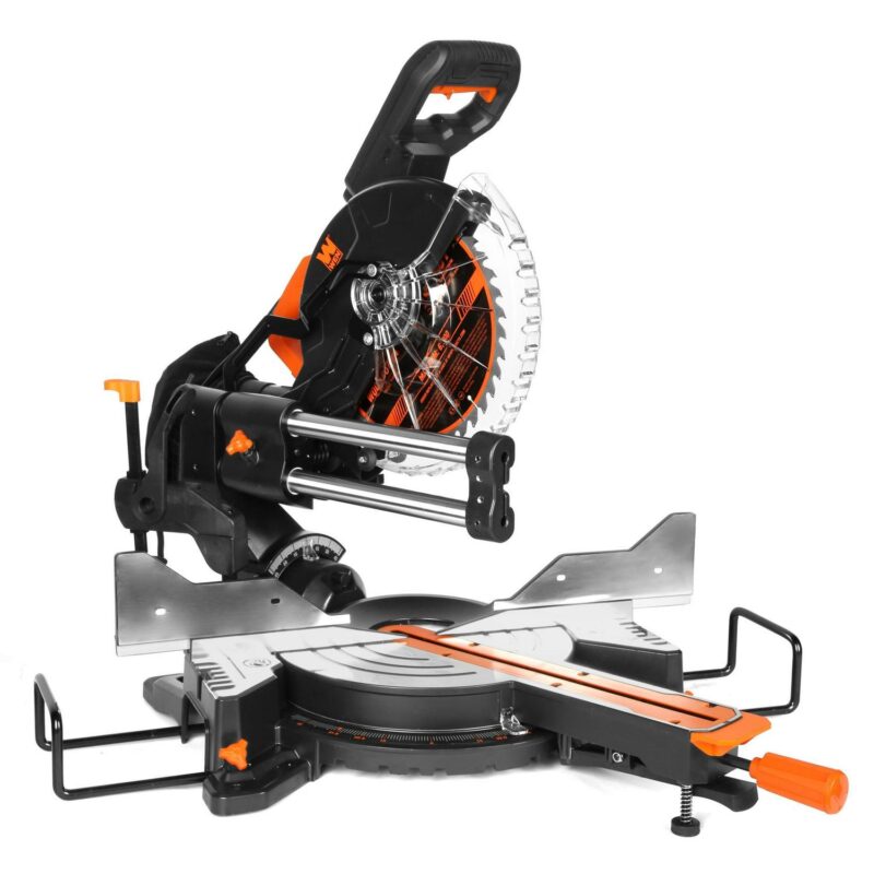 WEN 15-Amp 10-Inch Dual Bevel Sliding Compound Miter Saw with LED Cutline