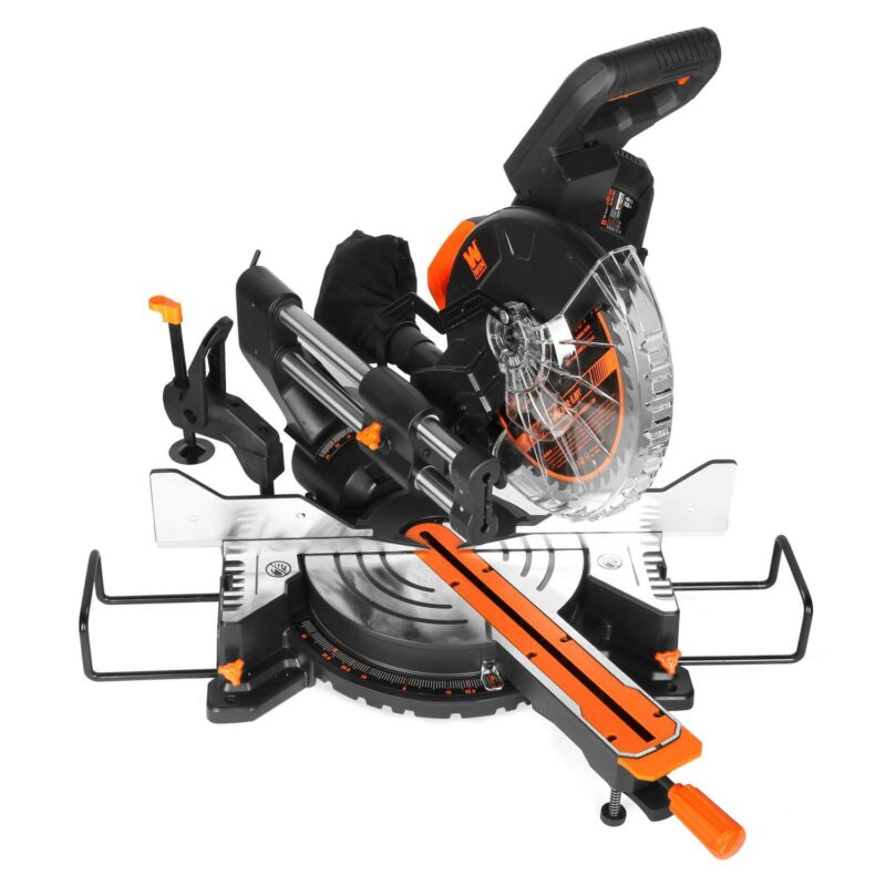 WEN 15-Amp 10-Inch Dual Bevel Sliding Compound Miter Saw with LED Cutline - Image 5