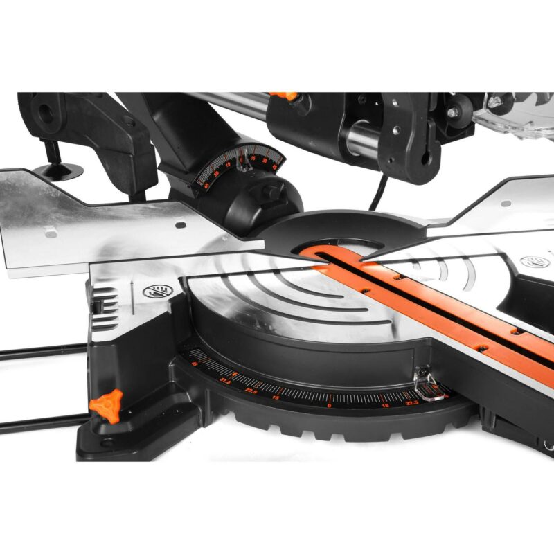WEN 15-Amp 10-Inch Dual Bevel Sliding Compound Miter Saw with LED Cutline - Image 6