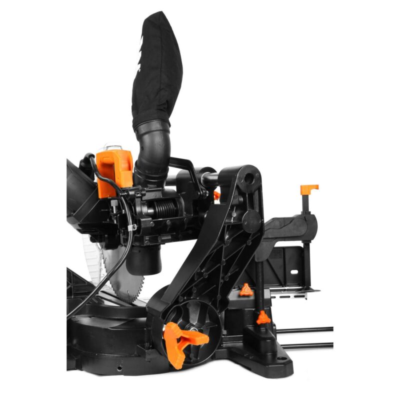 WEN 15-Amp 12-Inch Dual Bevel Sliding Compound Miter Saw with LED Cutline - Image 10