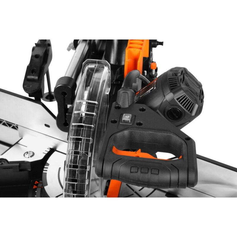 WEN 15-Amp 12-Inch Dual Bevel Sliding Compound Miter Saw with LED Cutline - Image 8